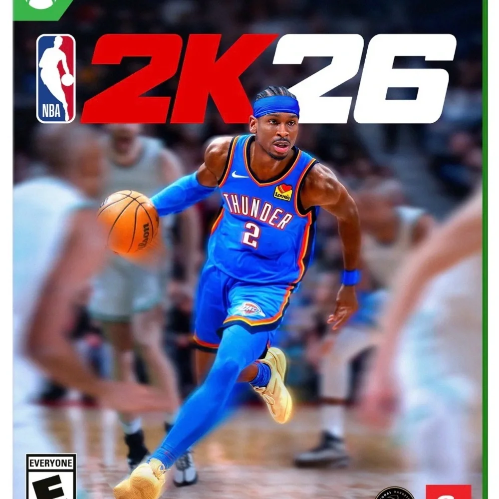 NBA 2K26 Xbox Game - Blue and White Cover